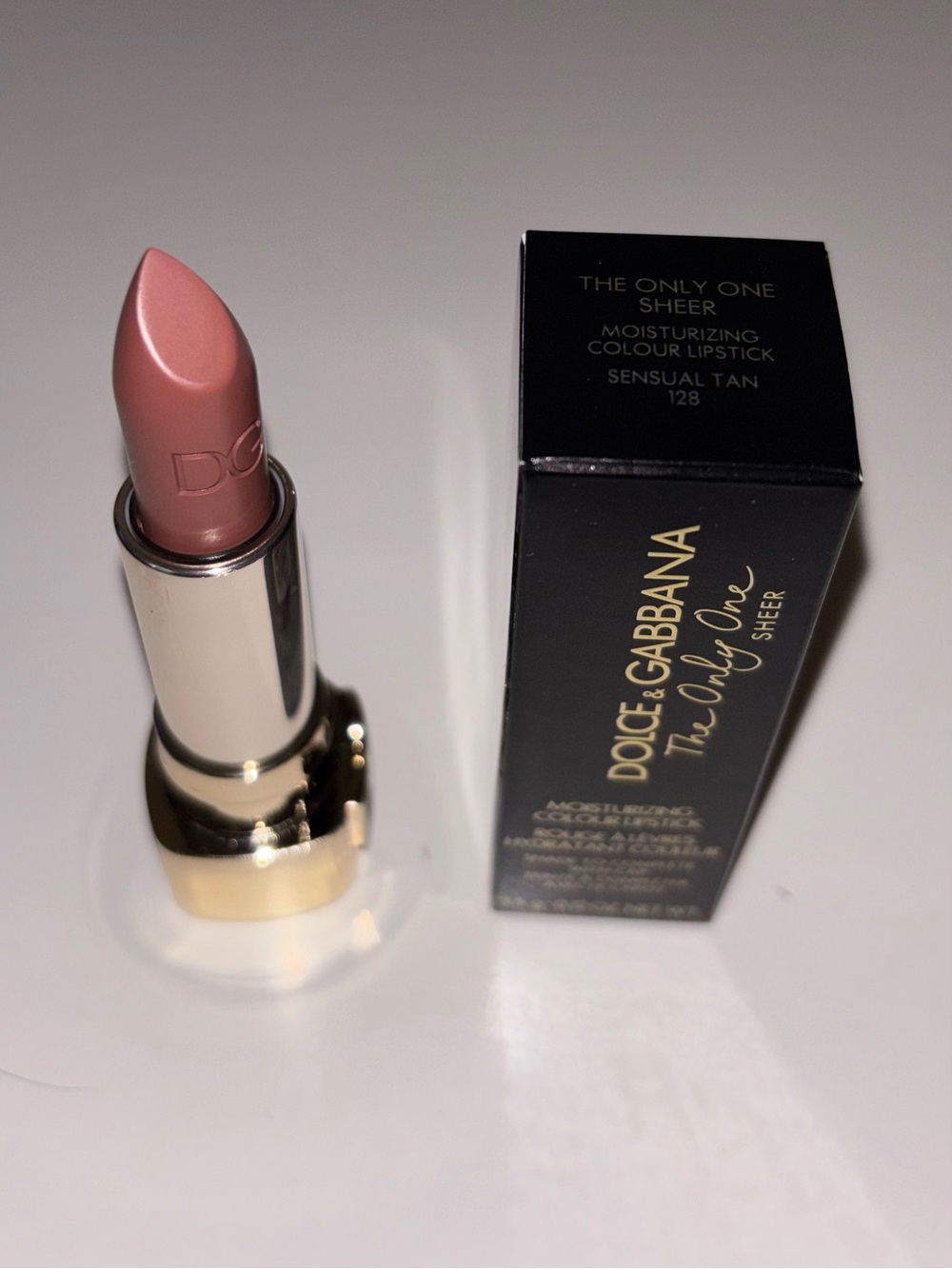 Dolce & Gabbana The Only One Sheer Lipstick Refill 128 Sensual Tan NIB